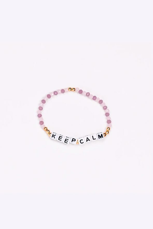 Keep Calm Crystal Bracelet