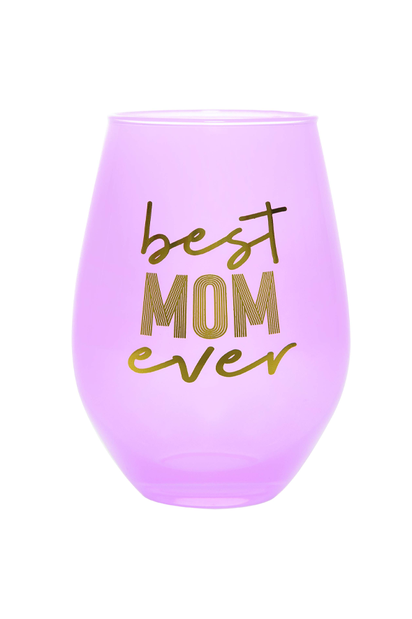 BEST MOM EVER STEMLESS WINE GLASS
